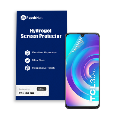 TCL 30 5G Compatible Premium Hydrogel Screen Protector With Full Coverage Ultra HD
